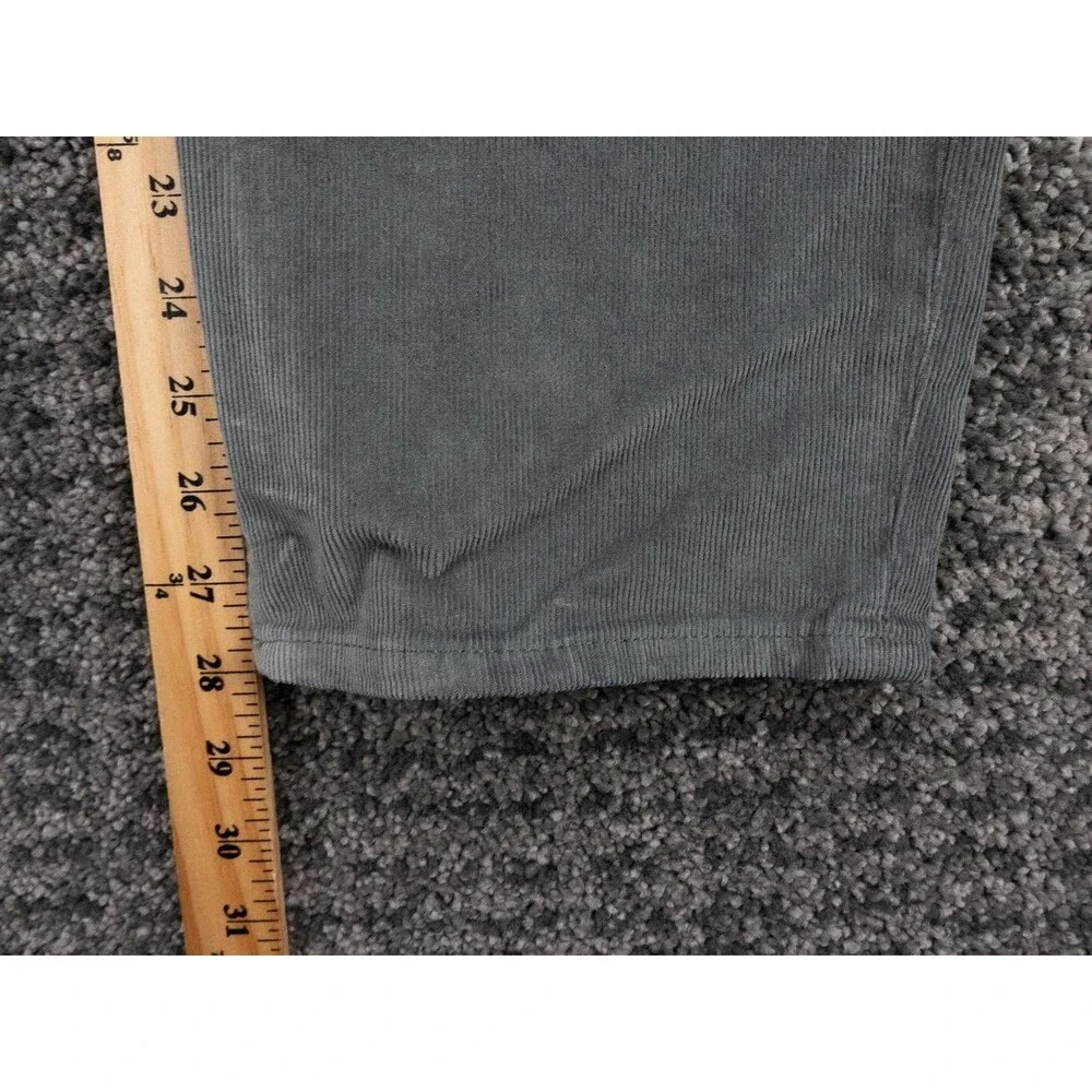 J Crew Pants Mens 32 Actual 35x28 Gray Vintage Slim Straight Stretch Corduroy
